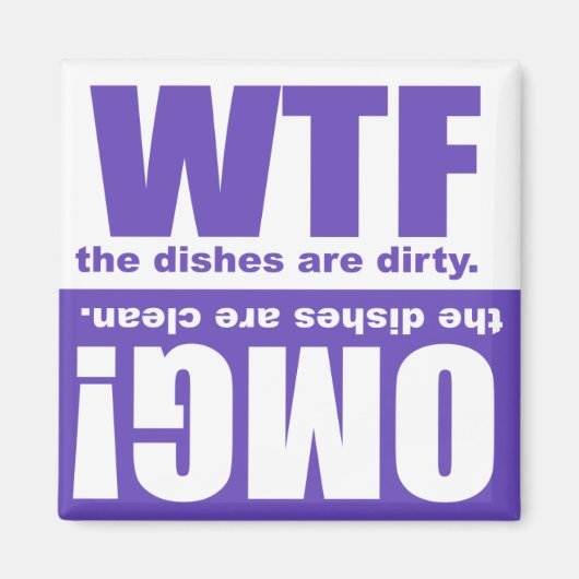 Clean Dirty Dishwasher magnet (Voorkant)