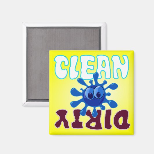 Clean Dirty Dishwasher magnet (Voorkant / Achterkant)