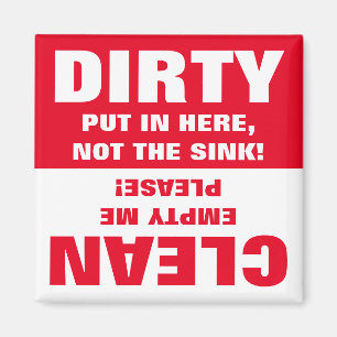 Clean Dirty Dishwasher magnet