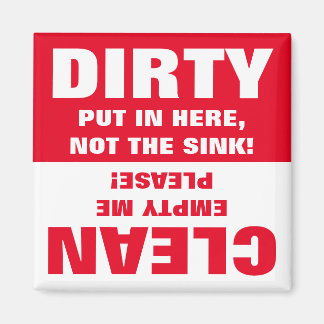 Clean Dirty Dishwasher magnet