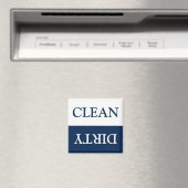 Clean Dirty Dishwasher marineblauw wit Magneet (Insitu (Vaatwasser))