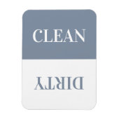 Clean Dirty Dishwasher Modern Dusty Blue Magnet Magneet (Verticaal)