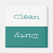 Clean Dirty Dishwasmachine Magneet (Voorkant)