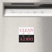 Clean Dirty Flamingo Dishwasmachine Magneet (Insitu (Vaatwasser))