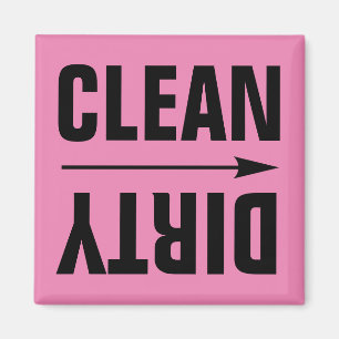 CLEAN DIRTY FRIDGE MAGNETS MAGNEET