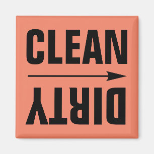 CLEAN DIRTY FRIDGE MAGNETS MAGNEET