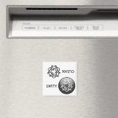 "CLEAN / DIRTY" Herwasmachine Magnet (Insitu (Vaatwasser))