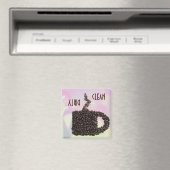 "CLEAN / DIRTY" Koffieboon Mok Vaatwasser Magneet (Insitu (Vaatwasser))