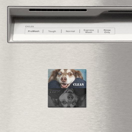 Clean Dirty Puppy Dishwasmachine Magnet (Insitu (Vaatwasser))