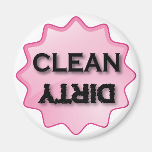 CLEAN DIRTY - roze Magneet