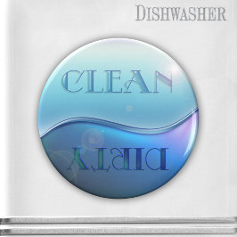 Clean Dirty Soap Dishwaser Magnet
