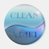 Clean Dirty Soap Dishwaser Magnet (Voorkant)