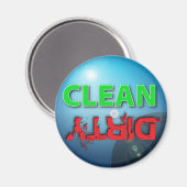 Clean-Dirty vaatwasser magneet (Voorkant / Achterkant)