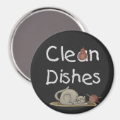 Clean Dishes Country Kat Magnet (Voorkant / Achterkant)