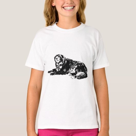Clean Dog Outline T-shirt voor Herfst Style (Voorkant)