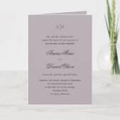 Clean Dusty Lila Classic Wedding (Voorkant)