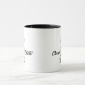 Clean Easter – Minimal Bunny Design - caneca Mok (Midden)