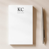 Clean Eenvoudig Classic Initiaal Monogram Post-it® Notes