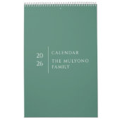 Clean Elegant Layout Kalender (Hoes)