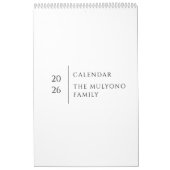 Clean Elegant Layout Kalender (Hoes)