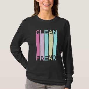Clean Freak Neat Cleaning Lady Ocd Retro T-shirt