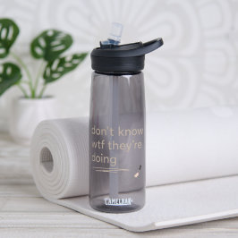 Clean Girl Chaos – Skincare Delulu Vibes Quote Waterfles