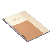 Clean Girl Tan en Cream Notitieboek (Rechterzijde)