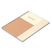 Clean Girl Tan en Cream Notitieboek (Linkerzijde)