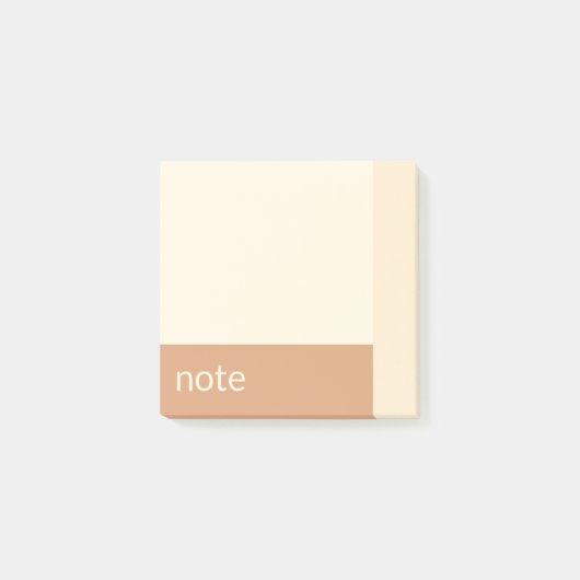 Clean Girl Tan en Cream Post-it® Notes (Voorkant)
