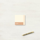 Clean Girl Tan en Cream Post-it® Notes (Op bureau)
