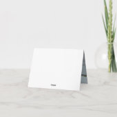 Clean Gold Classic Wedding Bedankkaart (Achterkant)