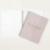 Clean Gold Script & Blush Pink Stay Gericht Quote Planner (Display)