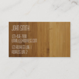 Clean Golden Bamboo Kijk Visitekaartje