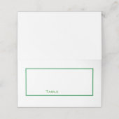 Clean Green and White Place kaart Plaatskaartje (Buitenkant ongevouwen)