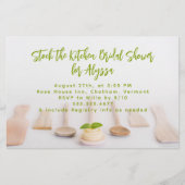 Clean Green Keuken Lepels Vrijgezellenfeest Flyer (Voorkant)