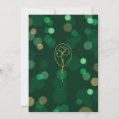 Clean Green Simple Bokeh St Patricks Day Kaart (Achterkant)