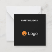 Clean Grey Corporate QR Code Notitiekaartje (Voorkant)