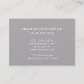 Clean Grey QR Code l Social Media Minimalist Visitekaartje (Achterkant)