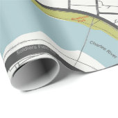 CLEAN HARVARD UNIVERSITY MASSACHUSETTS OUTLINE MAP CADEAUPAPIER (Rol Hoek)