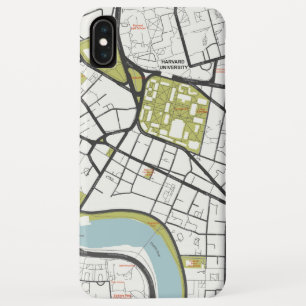 CLEAN HARVARD UNIVERSITY MASSACHUSETTS OUTLINE MAP Case-Mate iPhone CASE