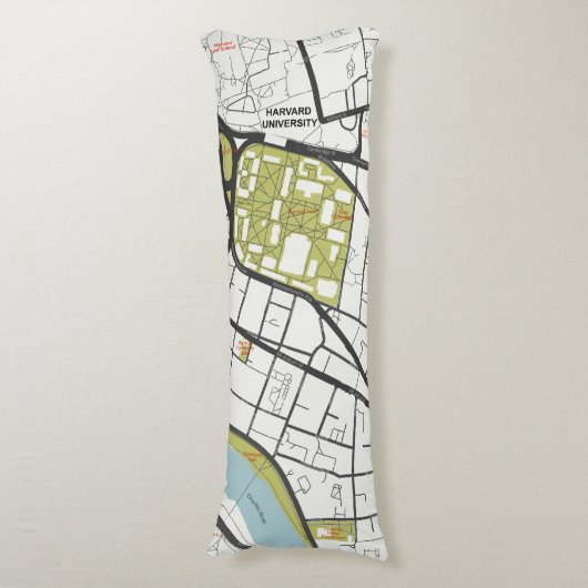 CLEAN HARVARD UNIVERSITY MASSACHUSETTS OUTLINE MAP LICHAAMSKUSSEN (Voorkant Verticaal)