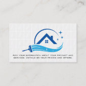 Clean Home Sweeping | Badkamer Tegels Visitekaartje (Achterkant)