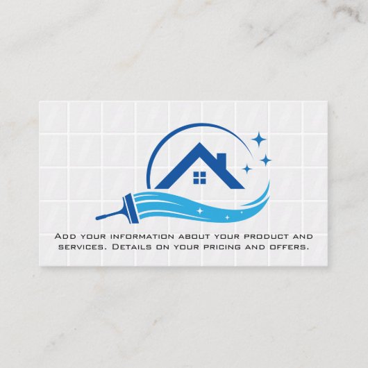 Clean Home Sweeping | Badkamer Tegels Visitekaartje (Achterkant)