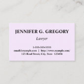 Clean & Lawyer Visitekaartje (Voorkant)