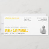 Clean Lemon Kitsch Baby shower Uitnodiging (Voorkant)