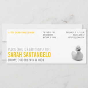 Clean Lemon Kitsch Baby shower Uitnodiging