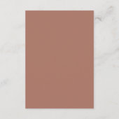 Clean Line Blush Roze Bruiloft Details Informatiekaartje (Achterkant)