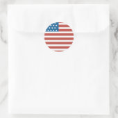 Clean Lines US Vlag 4 juli Ronde Sticker (Tas)
