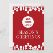 Clean Logo Holiday Kaart voor bedrijven (Voorkant)