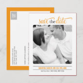 Clean Look Save the Date Kaart (Voorkant / Achterkant)